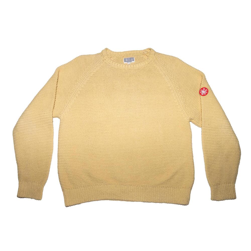 Cav Empt Cream Knit Sweater